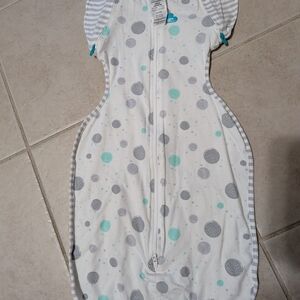 Love to dream Gray & Mint Dot Baby Sleep Sack